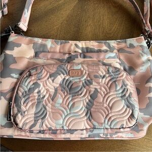 The Lug Samba XL Camo Rose Pink Purse